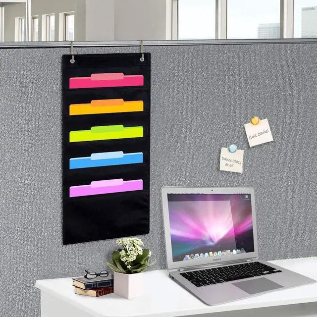 Alt view image 2 of 7 - EAMAY 5Pocket Hanging File Organizer for Home Office Bill Mail Storage