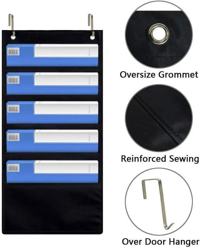 Alt view image 5 of 7 - EAMAY 5Pocket Hanging File Organizer for Home Office Bill Mail Storage