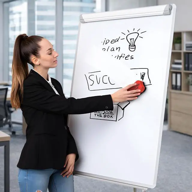 Alt view image 7 of 7 - Magnetic Dry Erase Eraser 2 Pack Felt Whiteboard and Glass Board Cleaner