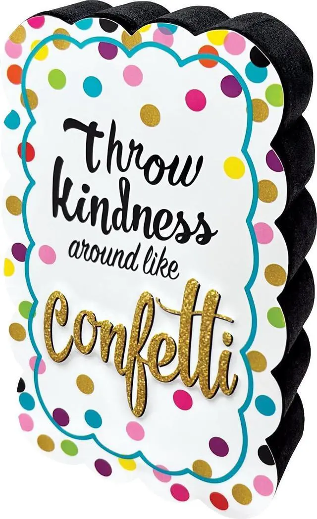 Main image of Teacher Created Resources Whiteboard Eraser Confetti Magnetic Whiteboard Eraser (TCR77392)