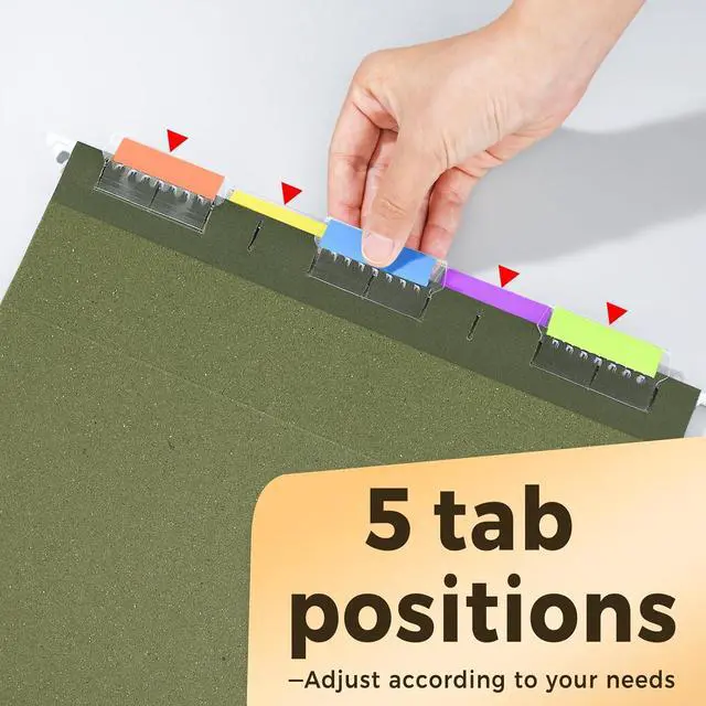 Alt view image 6 of 7 - SUNEE Hanging File Folders, 6 Pack Letter Size Hanging File Folders with 1/5-Cut Tabs, Ideal for Home and Office Organization and Papers Classification,Green Colors