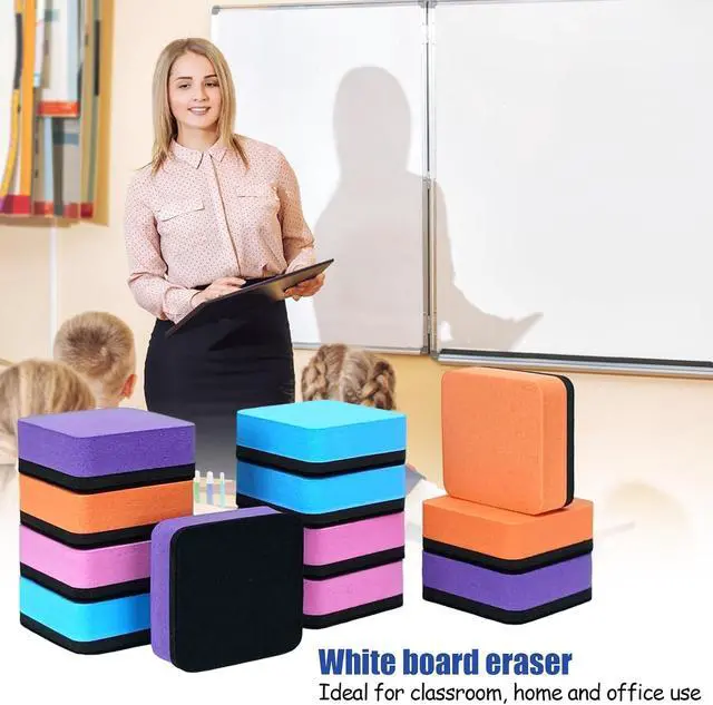 Alt view image 4 of 7 - Magnetic Whiteboard Eraser,12 Pcs Mini Dry Erase Erasers,Whiteboard Eraser