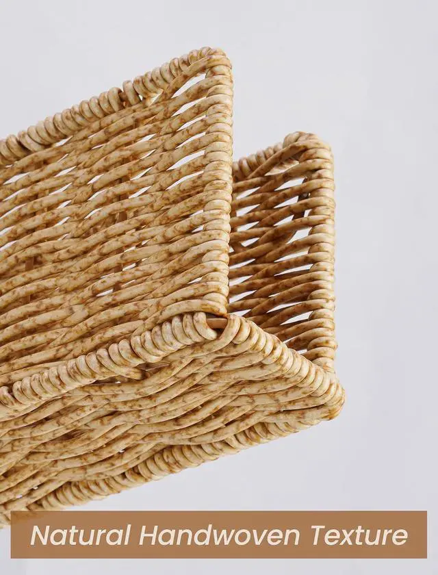 Alt view image 6 of 7 - NiHome Mail Holder Organizer Countertop, PP Woven Textured Letter Holder