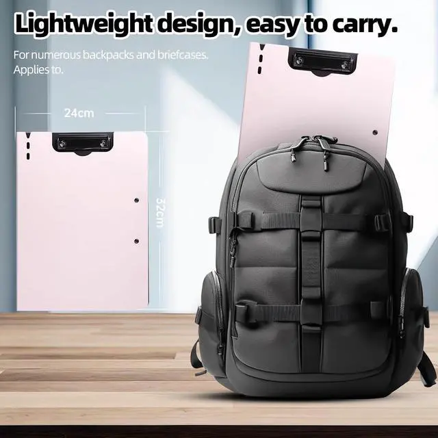 Alt view image 2 of 7 - FRETONBA Clipboard Folder, A4 Foldable Pink