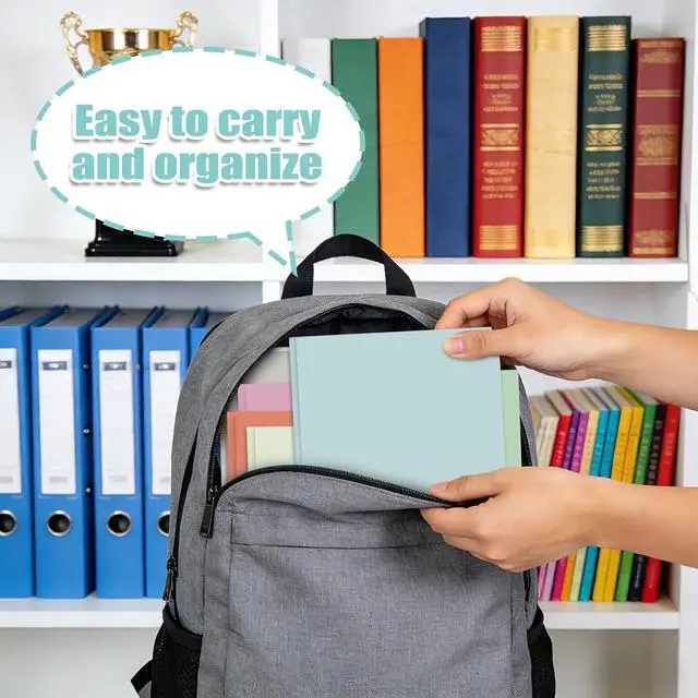 Alt view image 7 of 7 - Plastic Folders with Pockets and Prongs (Pastels,6 Pack),Fit Letter Size Paper,Business Card Slot,2-Pocket Folder for School Office or Home,Durable Acid-Free Poly,Back to School Supplies Bulk