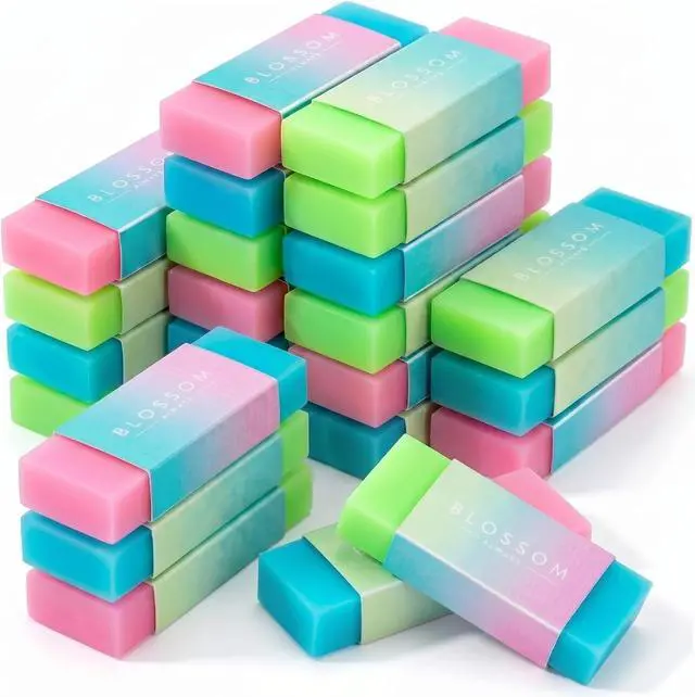 Main image of Gersoniel 24 Pcs Cute Jelly Pencil Erasers Bulk Back to School Supplies