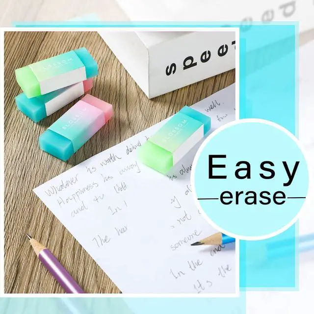 Alt view image 4 of 7 - Gersoniel 24 Pcs Cute Jelly Pencil Erasers Bulk Back to School Supplies