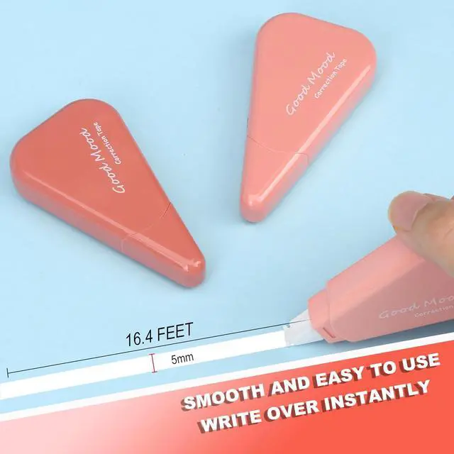 Alt view image 2 of 6 - White Correction Tape, 6 Pack, 16.4 Feet Correction Tape, School & Office Supplies, writing supplies and correction supplies (Red)