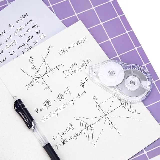 Alt view image 6 of 7 - 2 Pcs Correction Tape, 98.43 Ft, 0.2 in Width, White Wrong Out
