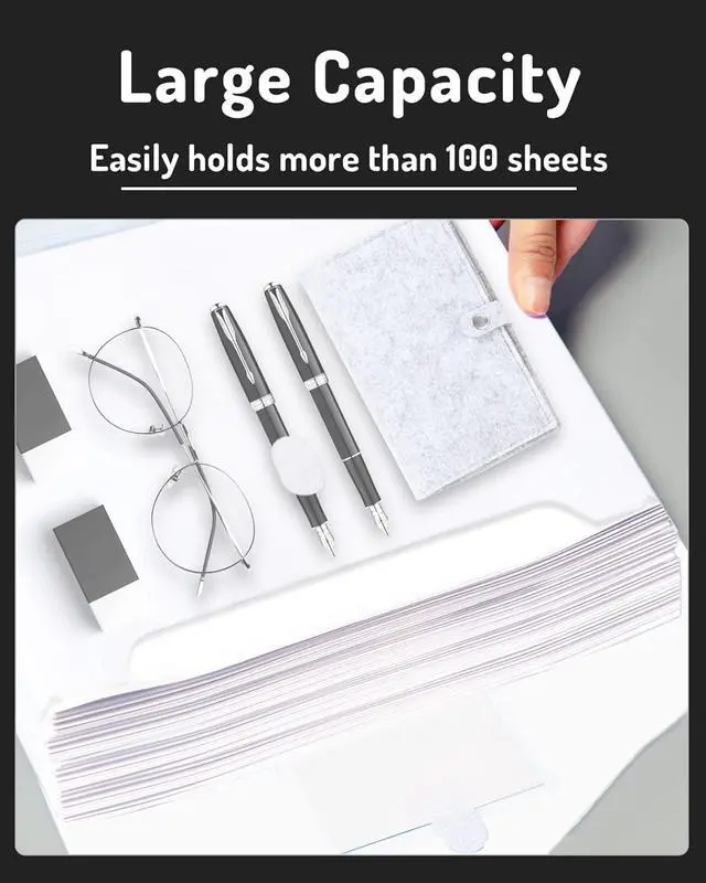 Alt view image 4 of 7 - Forvencer Binder Pocket, 10 Pack Super Heavyweight Plastic Folders