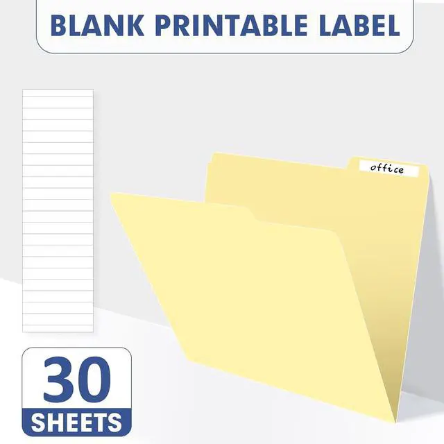 Alt view image 3 of 7 - PANDRI Colored File Folders, 30 Pack 1/3 Cut Tab File Folder, Manila