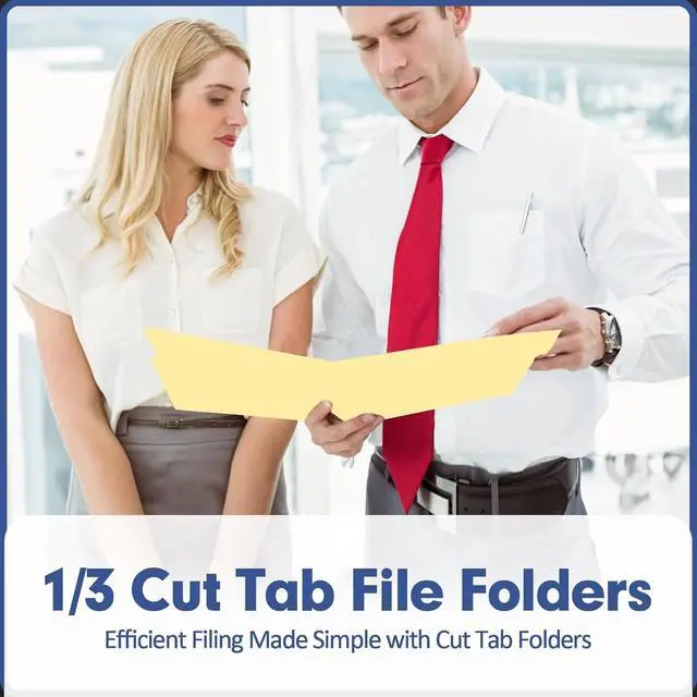 Alt view image 7 of 7 - PANDRI Colored File Folders, 30 Pack 1/3 Cut Tab File Folder, Manila