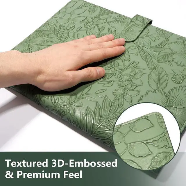 Alt view image 4 of 7 - Professional Padfolio Portfolio Binder, Textured Embossing Faux Leather