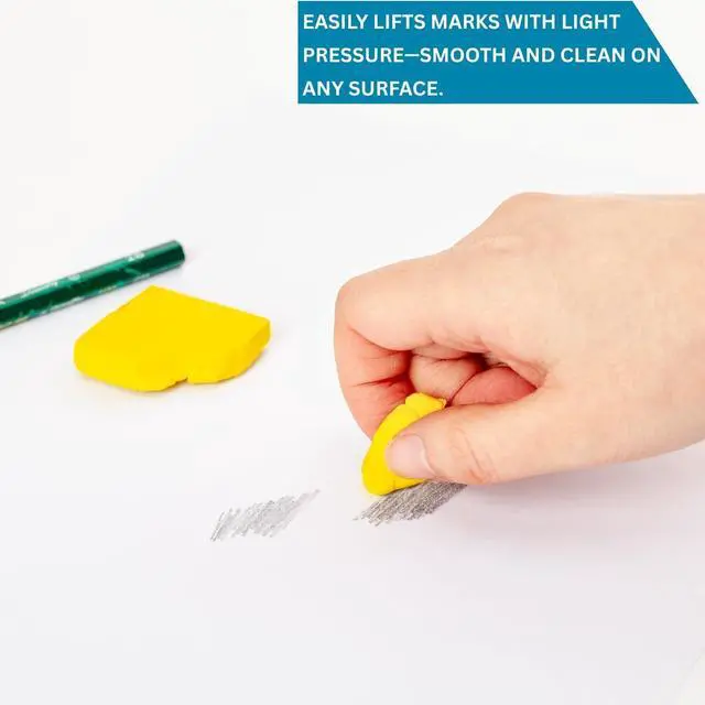 Alt view image 4 of 7 - 24 Pack Kneaded Erasers,Colorful Drawing Art Moldable Kneaded Sketching Erasers for Artists Blend, Shade, Smooth(24,Colored Eraser)