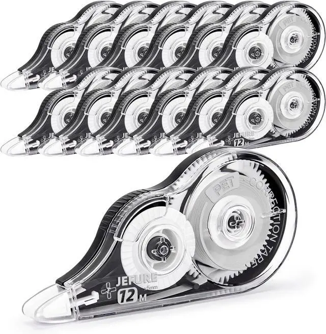 Main image of 12 Pcs Correction Tape, 39.37 Ft White, 0.2 in Width