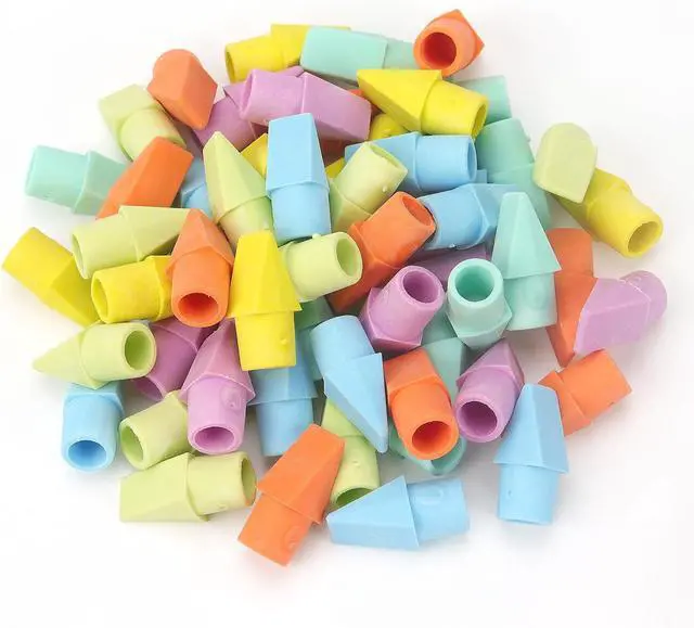Alt view image 2 of 7 - NNY 60 PCS Pencil Top Erasers, 6 Colors