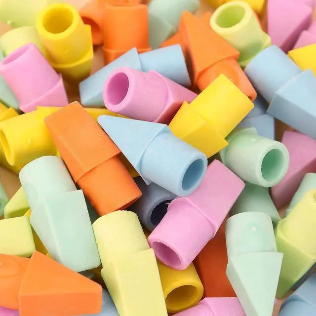 Alt view image 4 of 7 - NNY 60 PCS Pencil Top Erasers, 6 Colors