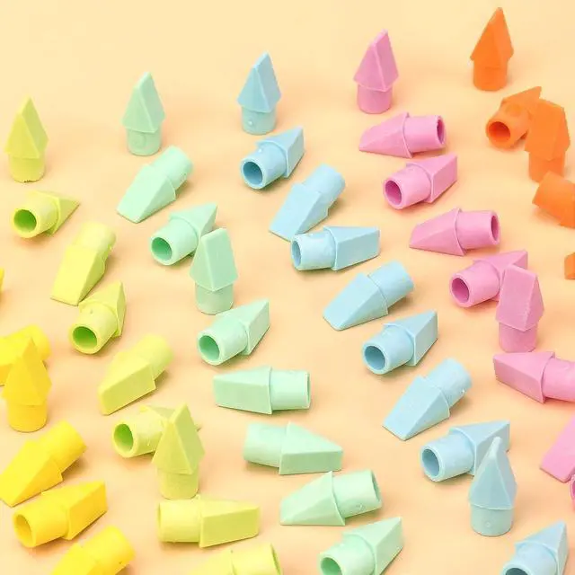 Alt view image 5 of 7 - NNY 60 PCS Pencil Top Erasers, 6 Colors