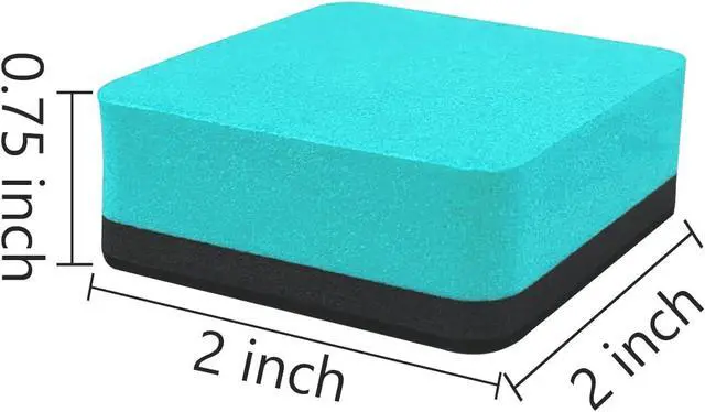 Alt view image 2 of 6 - 40 Pack Dry Erase Erasers, Mini Magnetic Whiteboard Eraser, Square Dry Erase Board Eraser, White Board Eraser Cleaner for Office Classroom Home, 2 x 2 Inches, Green