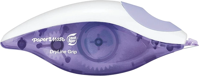 Alt view image 4 of 5 - Paper Mate 87813 Liquid Paper DryLine Grip Correction Tape, Assorted Colors, 2 Count