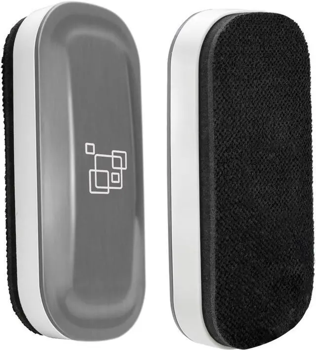 Main image of maxtek Dry Erase Eraser, Magnetic White Board Erasers - 2 Pack, Glass Whiteboard Eraser for Office and School Supplies (Gray)