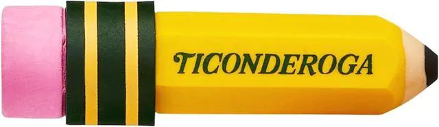 Alt view image 3 of 7 - Ticonderoga Pencil Shaped Erasers, Yellow, 3 Count
