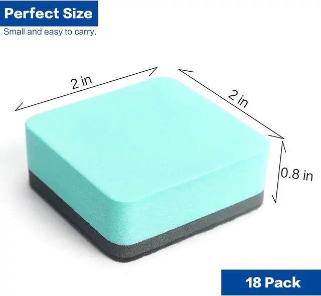 Alt view image 2 of 7 - Tamaki Mini Dry Erase Erasers for White Board, Green