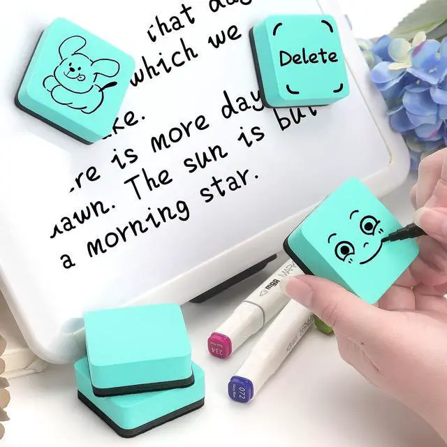 Alt view image 7 of 7 - Tamaki Mini Dry Erase Erasers for White Board, Green