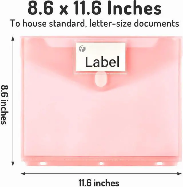Alt view image 2 of 7 - Forvencer Binder Pocket, 10 Pack Super Heavyweight Plastic Binder Folders