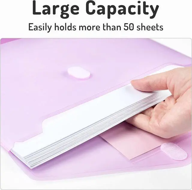 Alt view image 5 of 7 - Forvencer Binder Pocket, 10 Pack Super Heavyweight Plastic Binder Folders
