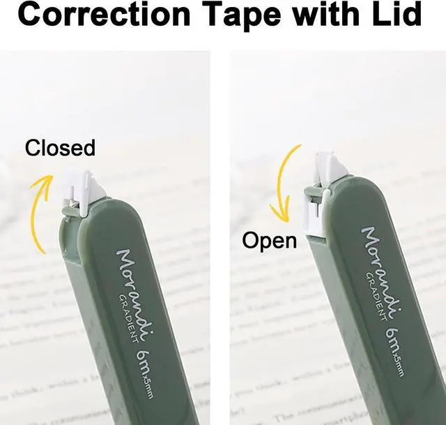 Alt view image 3 of 7 - 5 PCS Correction Tape with Lid, Easy to Use Correction Tapes, White Applicator for Instant Corrections