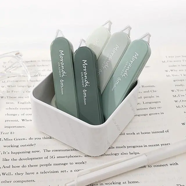 Alt view image 7 of 7 - 5 PCS Correction Tape with Lid, Easy to Use Correction Tapes, White Applicator for Instant Corrections