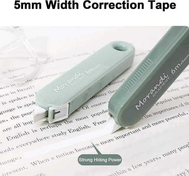 Alt view image 5 of 7 - 5 PCS Correction Tape with Lid, Easy to Use Correction Tapes, White Applicator for Instant Corrections