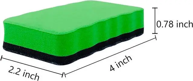 Alt view image 2 of 6 - Magnetic Dry Erase Erasers, 8 Pack Whiteboard Erasers, Dry Erase Board Eraser, White Board Eraser Cleaner, 8 Colors, Office Classroom Home Supplies