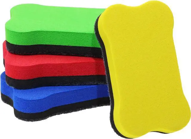 Main image of Whiteboard Eraser 8Pcs Assorted Color Small Magnetic Dry Eraser Chalkboard Cleaners Wiper for Classroom Office and Home (7 * 4cm, Little Bones)