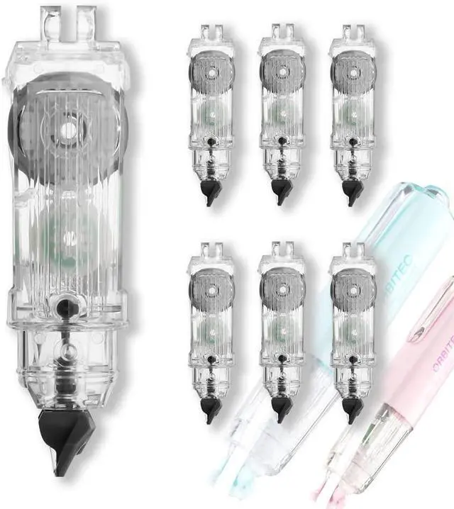 Main image of Refillable Retractable Quick Dry Correction Tape Refills, 6 Counts