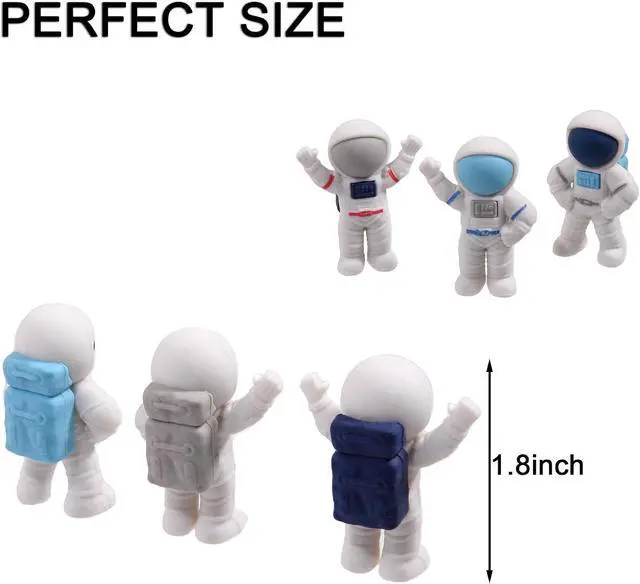 Alt view image 2 of 7 - HILAZA 18Pcs Cute Outer Space Themed Erasers for Kids Bulk, Kawaii Fun Spaceman Desk Pet Pencil Erasers for School Classroom Supplies Prize Gifts Party Favors