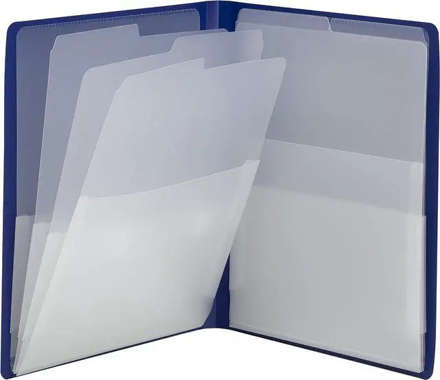 Main image of Smead Organized Up Multi Pocket Organizer, Eight Pockets, Letter Size, Dark Blue