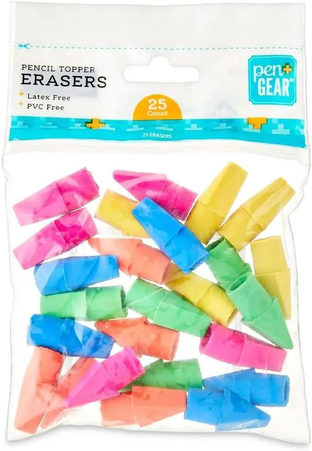 Alt view image 2 of 5 - Pen Gear Pencil Toppers Erasers