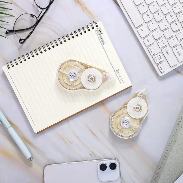 Alt view image 6 of 7 - 100 Ft Long Correction Tape, Tear-Resistant Beige Correction Tape Smooth Glide Quick Dry Correct Tapes for School Office Supplies, Crafting, Note Taking, Journal (2 Pieces)