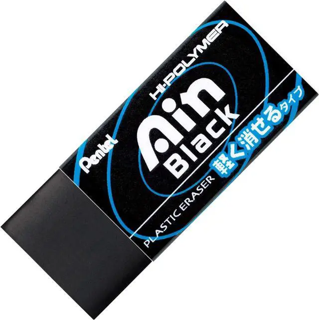 Main image of Pentel Ain Regular Size Eraser, Black (ZEAH06A)