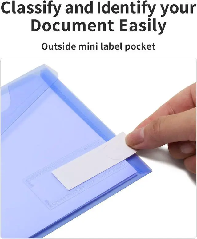Alt view image 3 of 7 - Sooez Small Plastic Envelopes, 12 Pack Plastic Money Envelopes for Cash, A6