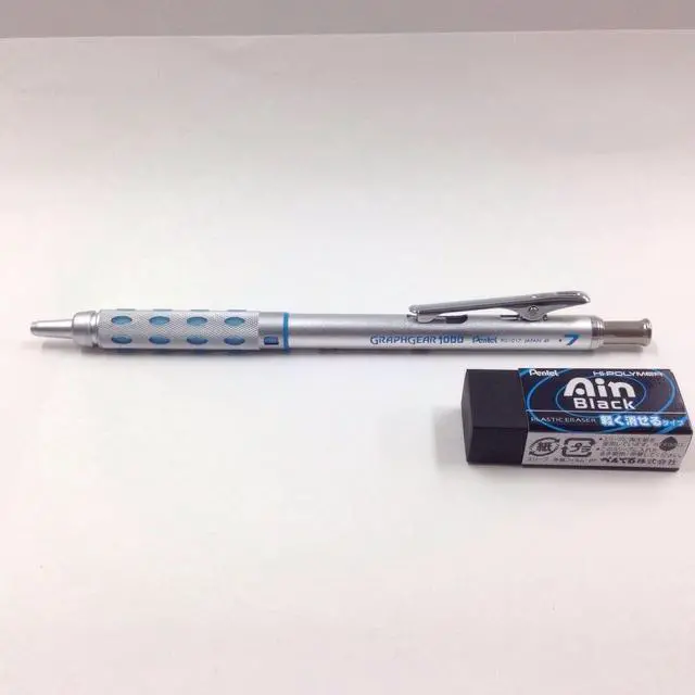 Alt view image 2 of 2 - Pentel Ain Regular Size Eraser, Black (ZEAH06A)