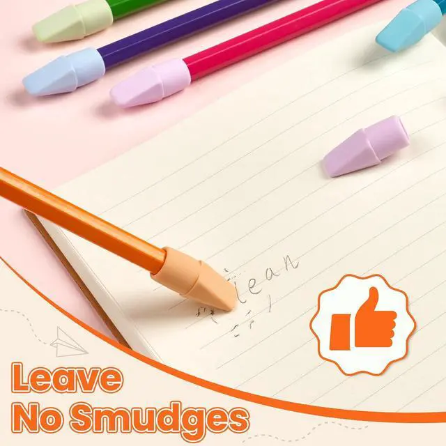 Alt view image 4 of 7 - Sooez Erasers, 120 Pack Pencil Top Erasers, Cap Eraser Toppers Bulk 7-Color