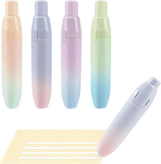 Alt view image 2 of 7 - Temiary 4Pcs Retractable Cute White Correction Tapes, Smooth Pull Out Tape