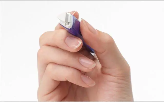 Alt view image 3 of 5 - Pentel Stick Type Knock Eraser, Metal Blue (XZE15-MC)