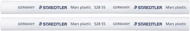 Alt view image 2 of 5 - STAEDTLER Mars Plastic Eraser Refills - Latex-Free Erasers, Replacements for Refillable Holder, Home, School & Office, White, 2-Pack