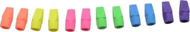 Alt view image 3 of 7 - Westcott 14891 Pencil Eraser Toppers, Assorted, 12 Pack