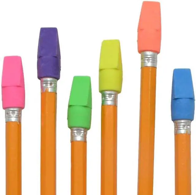 Alt view image 2 of 7 - Westcott 14891 Pencil Eraser Toppers, Assorted, 12 Pack
