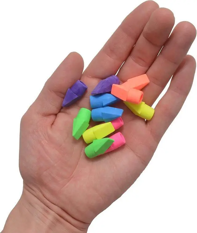 Alt view image 6 of 7 - Westcott 14891 Pencil Eraser Toppers, Assorted, 12 Pack